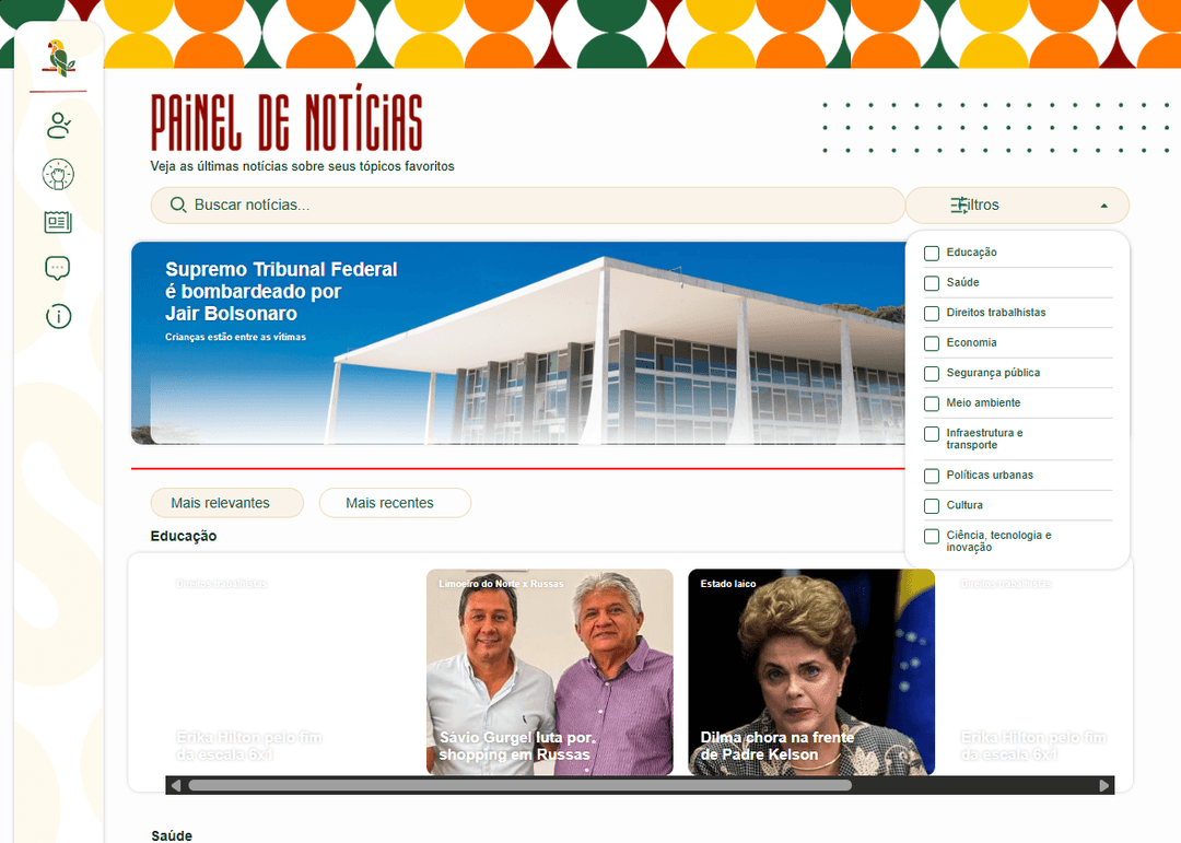Painel de Notícias Votus